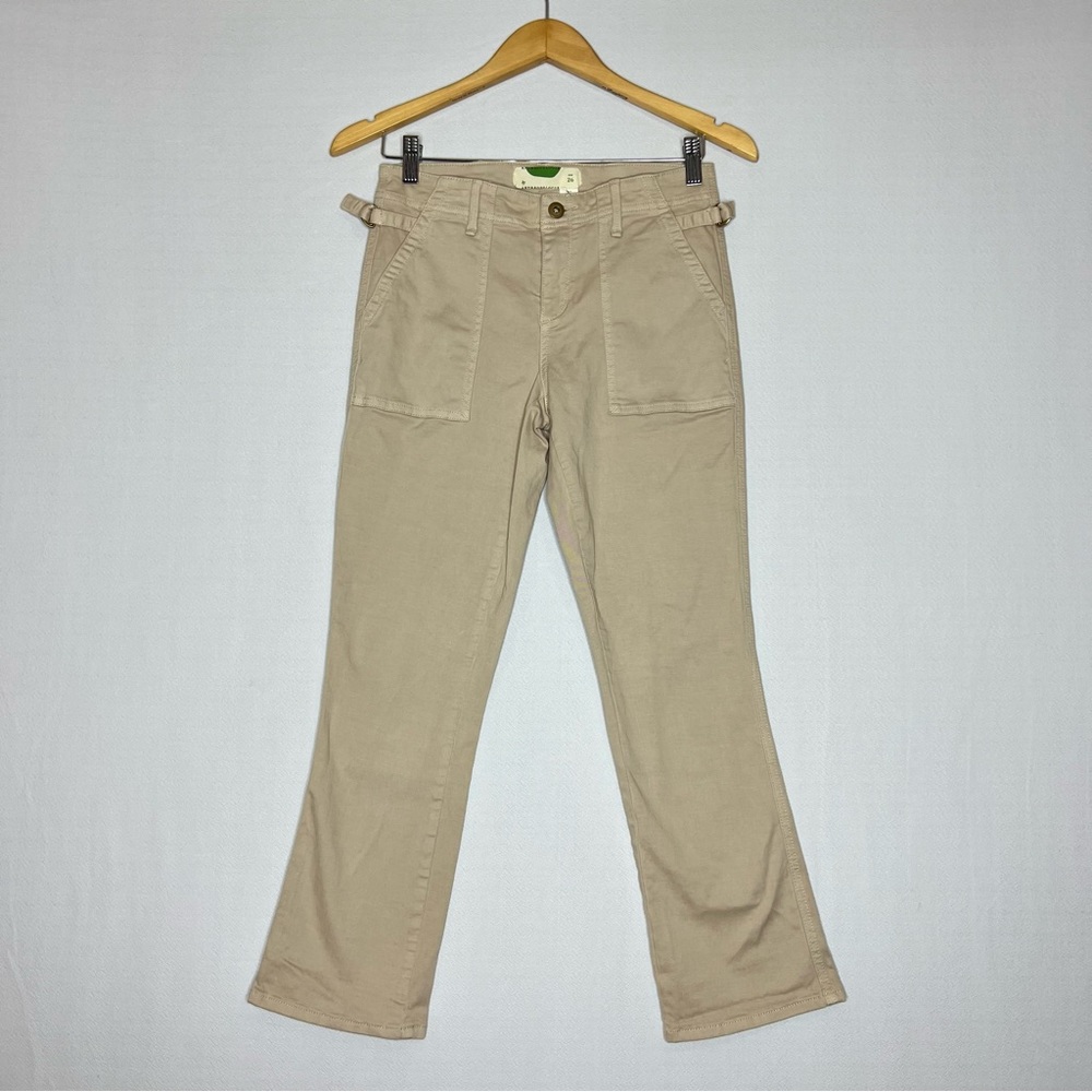 By Anthropologie Khaki Women’s Flare Pants Size 26